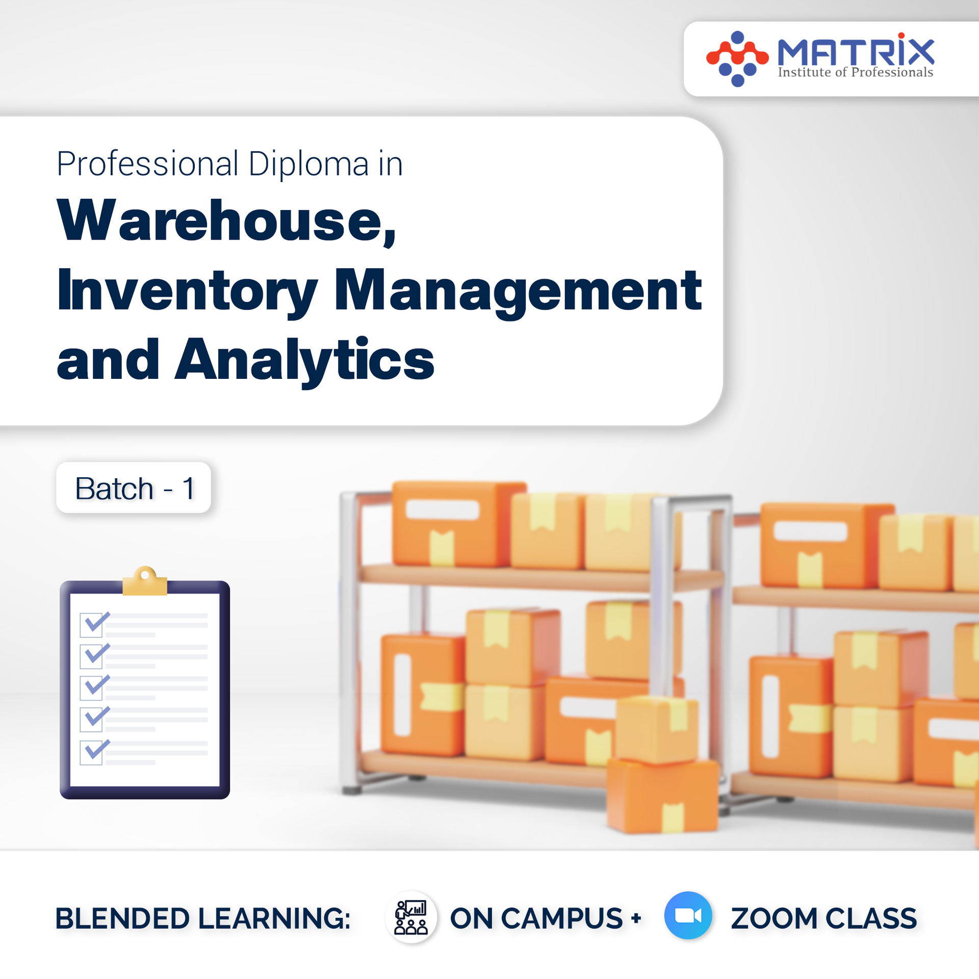 Professional Diploma in Warehouse, Inventory Management &amp; Analytics Batch-1